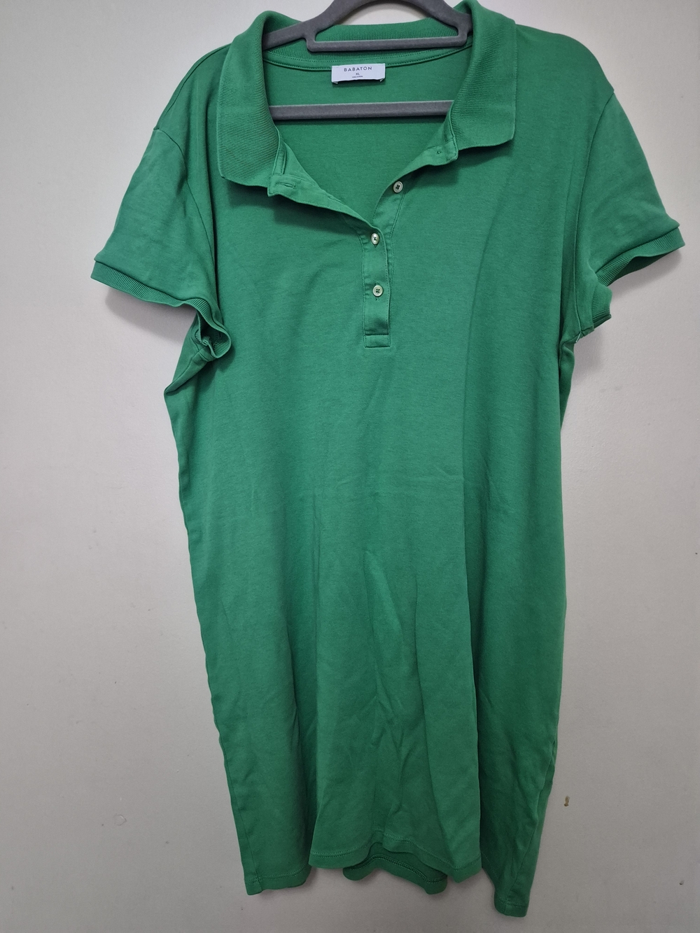 Babaton Green Polo Midi Dress